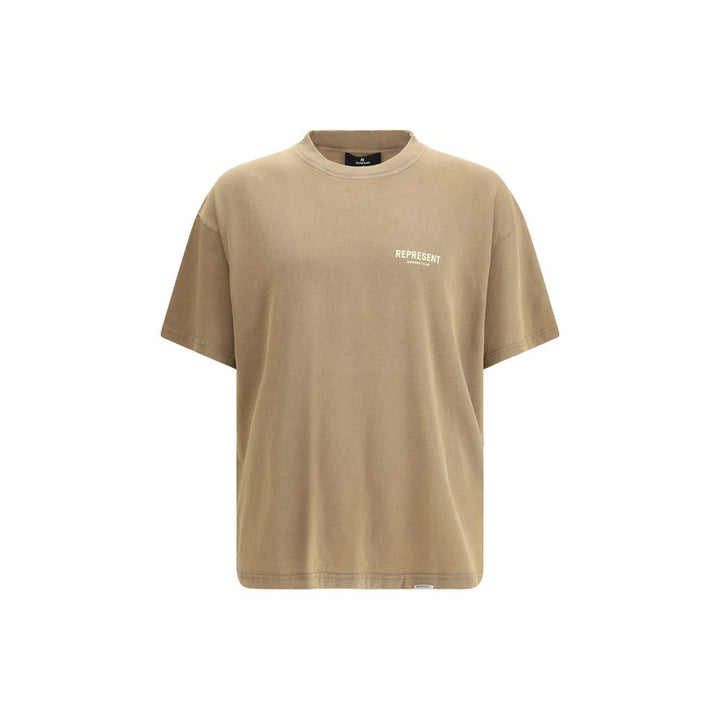 Represent Brown Cotton T-shirt