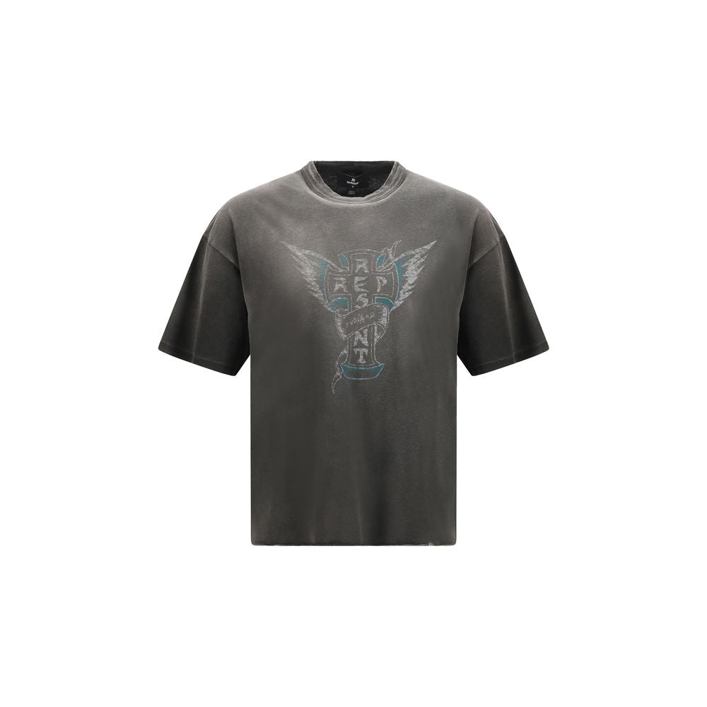 Represent Gray Cotton T-shirt