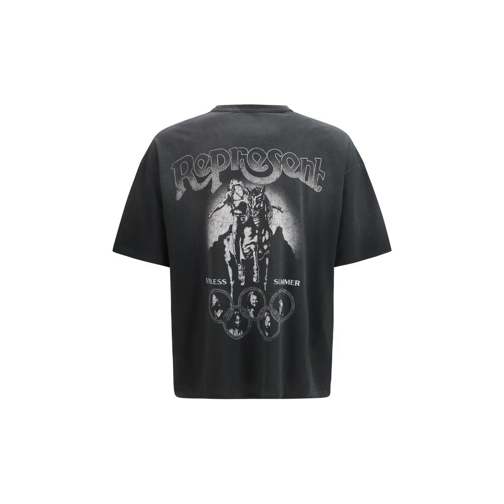Represent Gray Cotton T-shirt