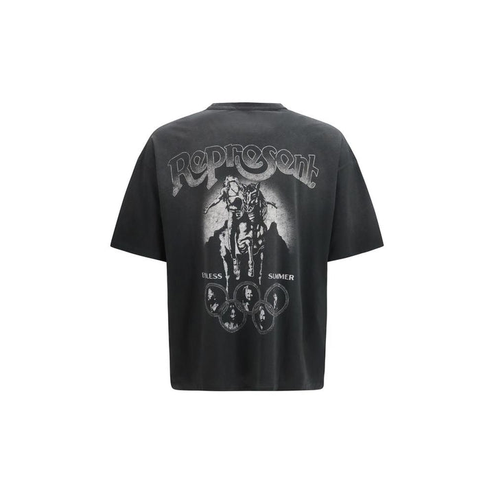 Represent Gray Cotton T-shirt