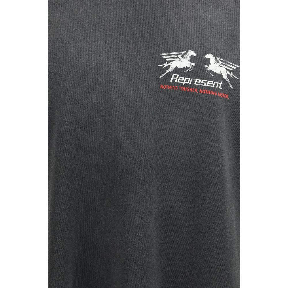 Represent Gray Cotton T-shirt
