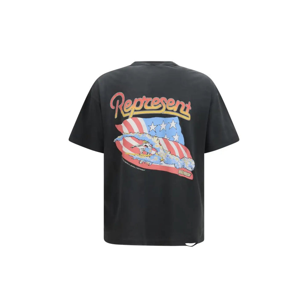 Represent Gray Cotton T-shirt
