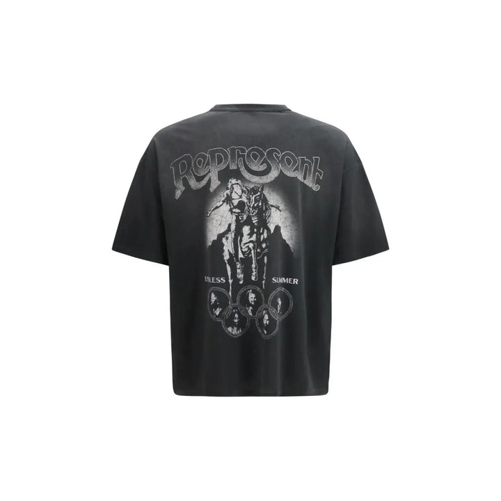 Represent Gray Cotton T-shirt