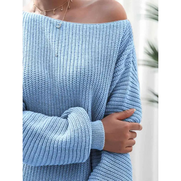 Effortless Chic Rib Knit Mini Sweater Dress Clothing Tops Trendsi