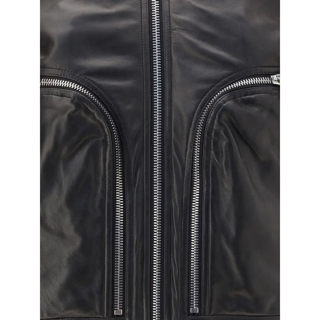 Rick Owens Bauhaus Flight Leather Jacket