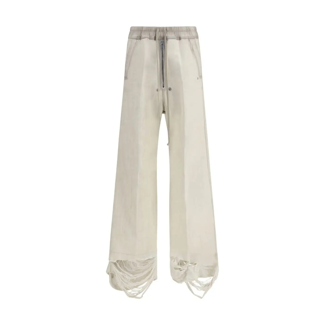 Rick Owens Beige Cotton Casual Pants