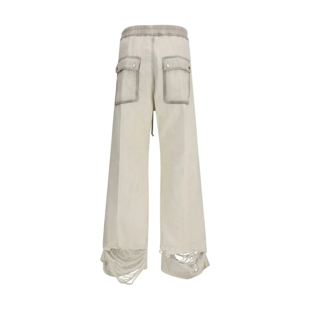 Rick Owens Beige Cotton Casual Pants