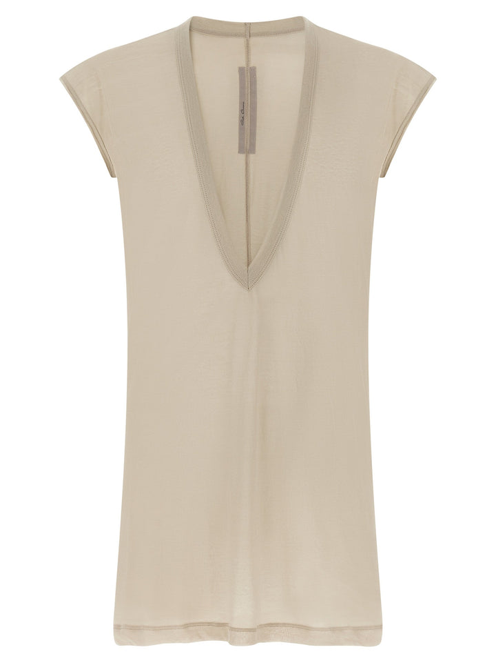 Rick Owens Beige Cotton T-shirt