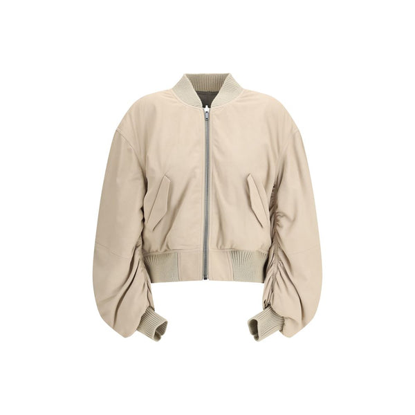 Rick Owens - Beige Lamb Ovis Aries Bomber