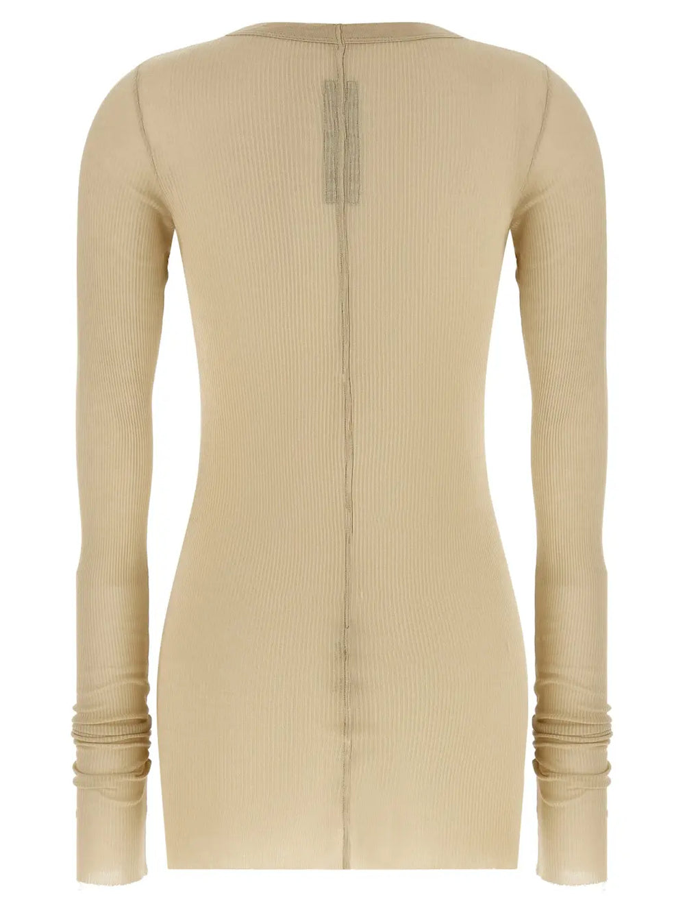 Rick Owens Beige Viscose Long Sleeve T-shirt