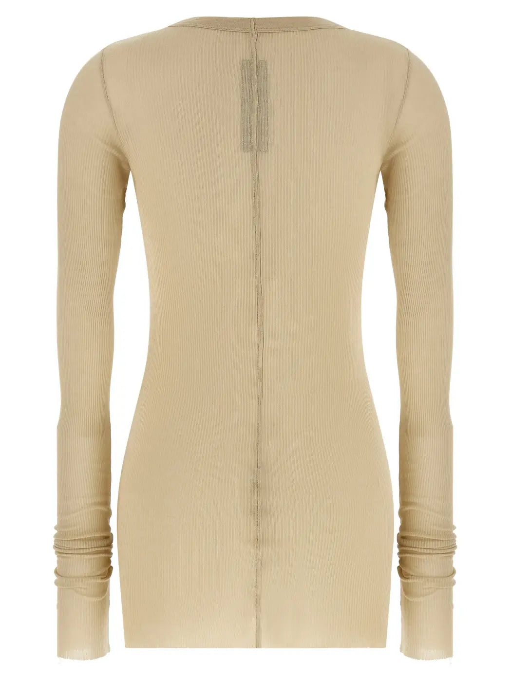 Rick Owens Beige Viscose Long Sleeve T-shirt