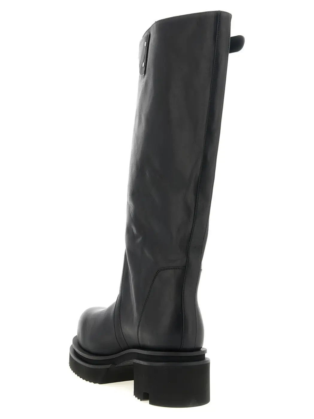 Rick Owens Black Calfskin Over the Knee