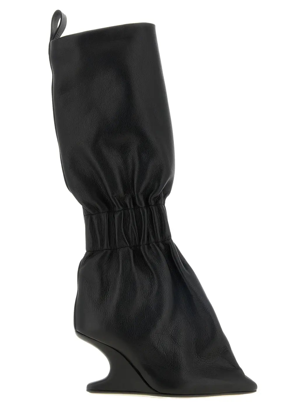 Rick Owens Black Calfskin Over the Knee