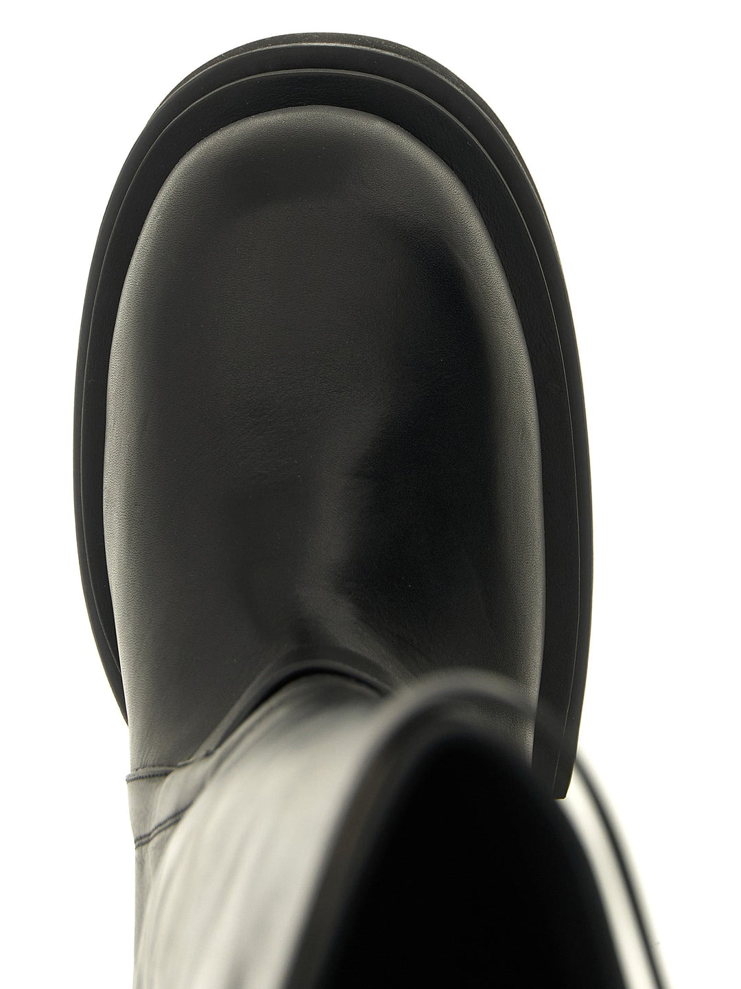 Rick Owens Black Calfskin Over the Knee