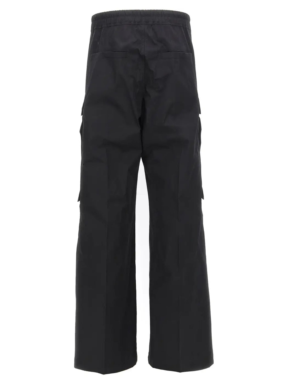 Rick Owens Black Cotton Cargo Pants