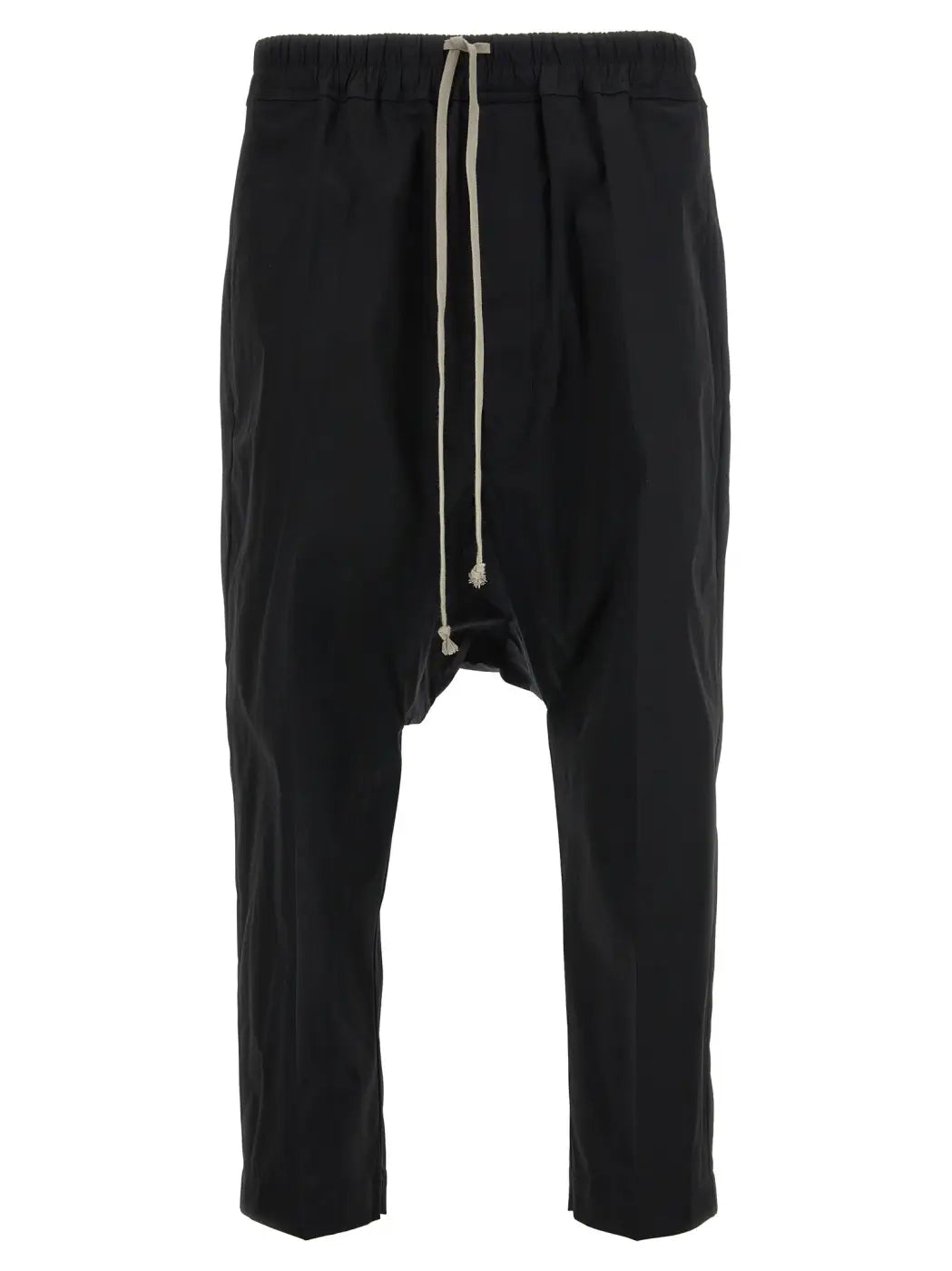 Rick Owens Black Cotton Casual Pants