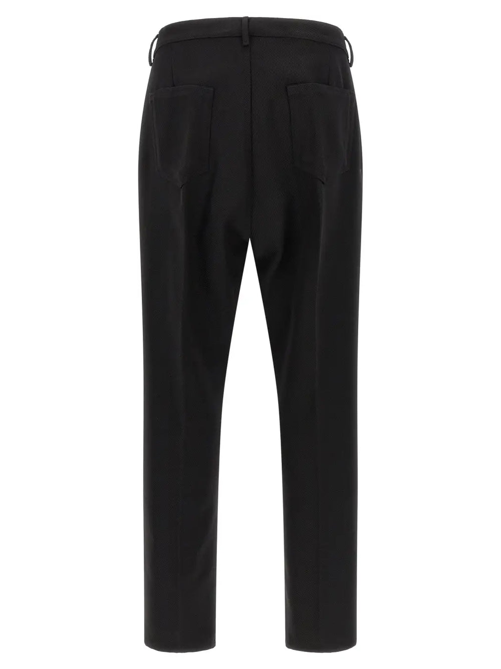 Rick Owens Black Cotton Casual Pants