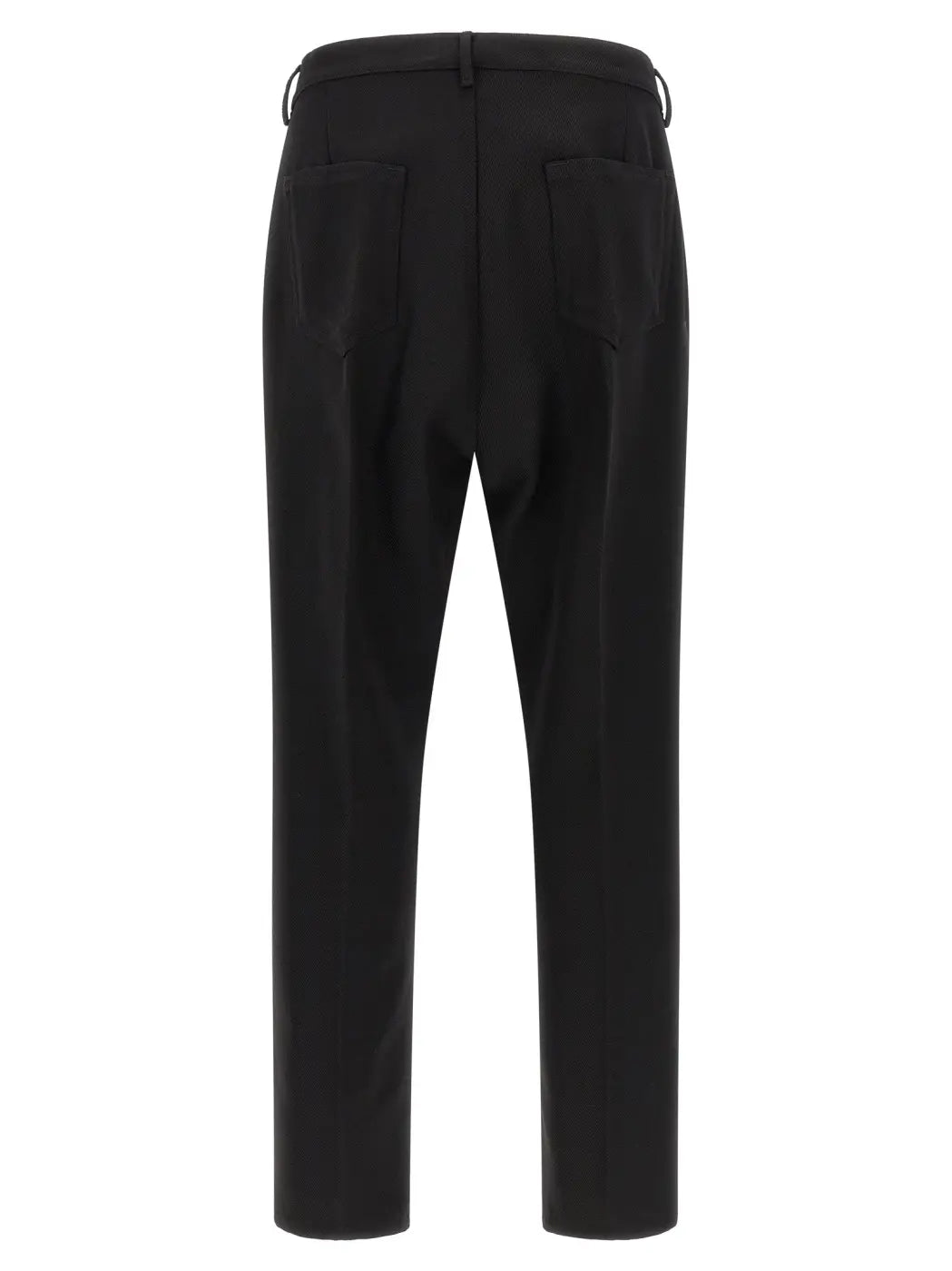 Rick Owens Black Cotton Casual Pants
