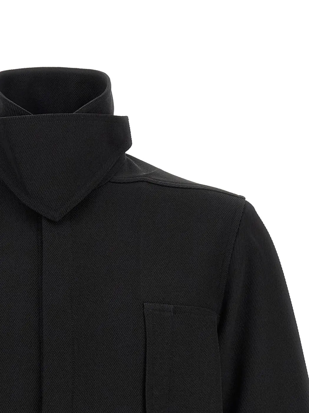 Men’s Rick Owens Black Cotton Full-length Jacket