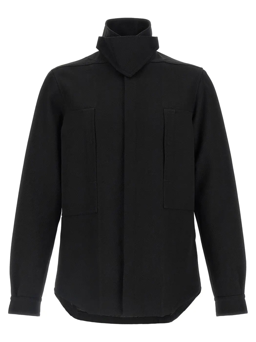 Men’s Rick Owens Black Cotton Full-length Jacket