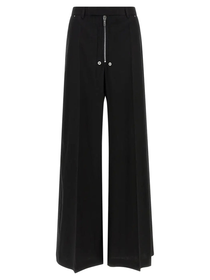 Rick Owens Black Cotton Pants