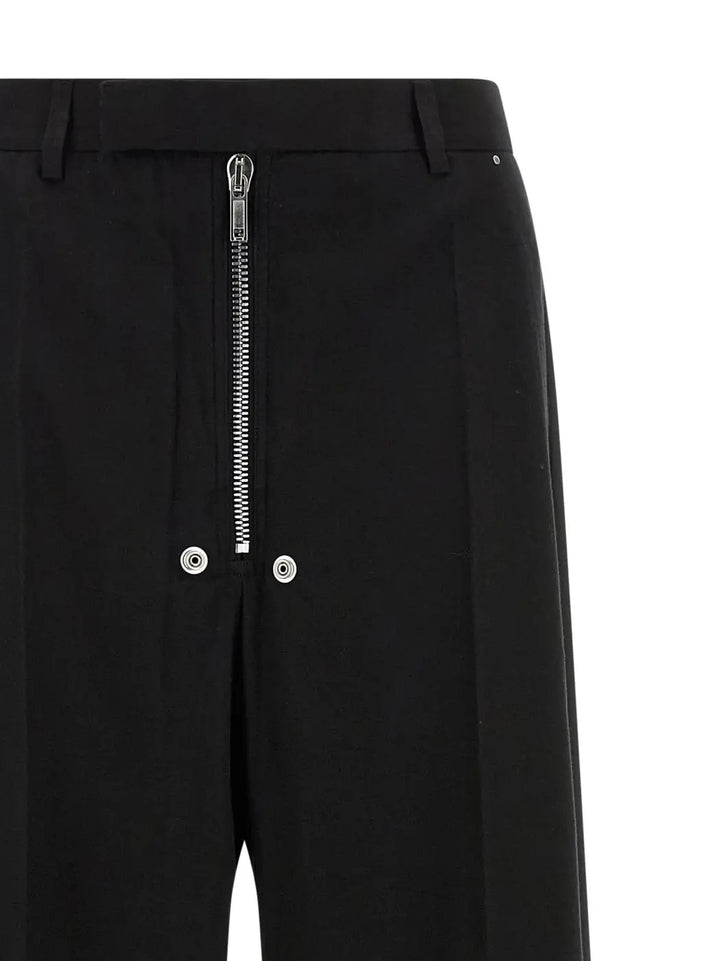 Rick Owens Black Cotton Pants