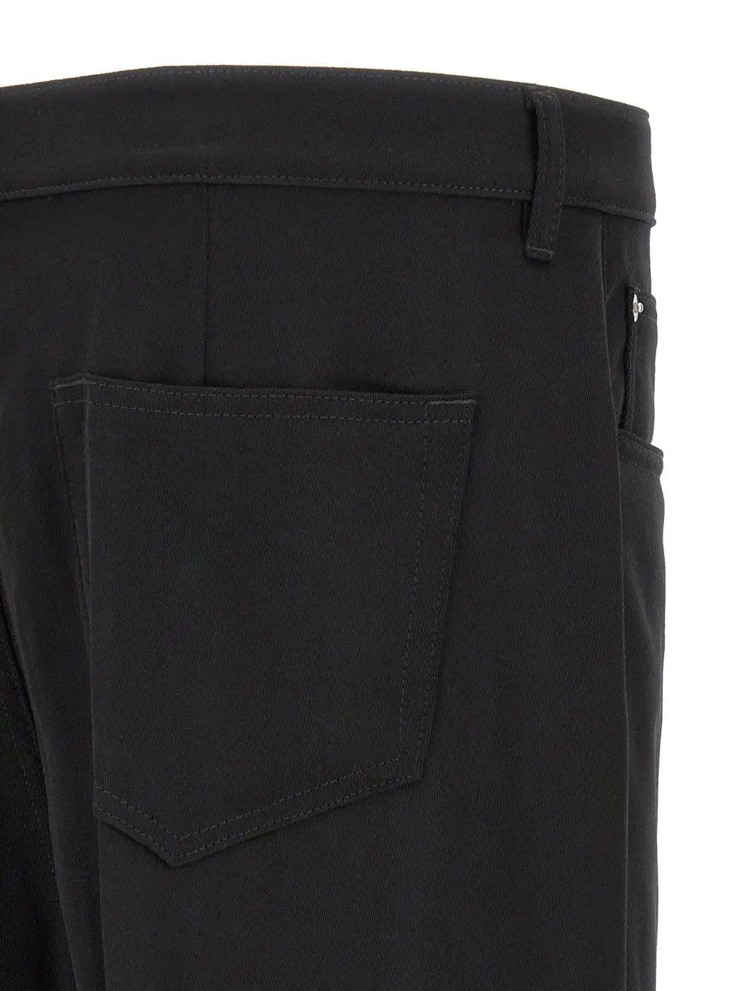 Rick Owens Black Cotton Relaxed Fit Jeans