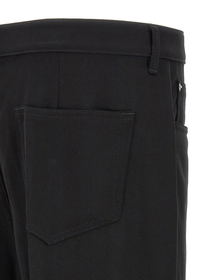 Rick Owens Black Cotton Relaxed Fit Jeans