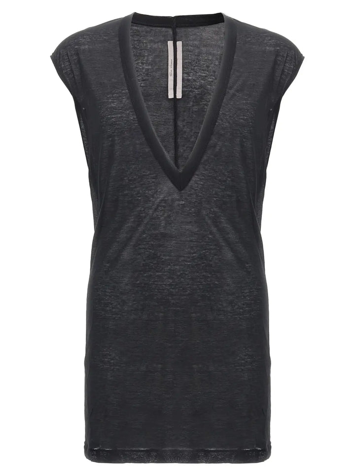 Rick Owens Black Cotton T-shirt