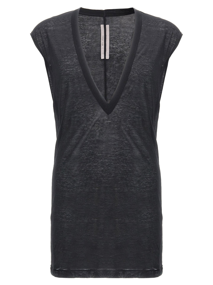 Rick Owens Black Cotton T-shirt