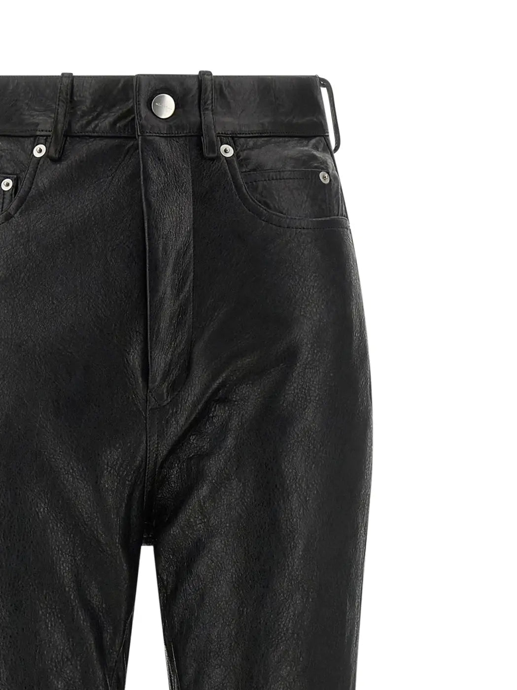 Rick Owens Black Lamb Leather Pants