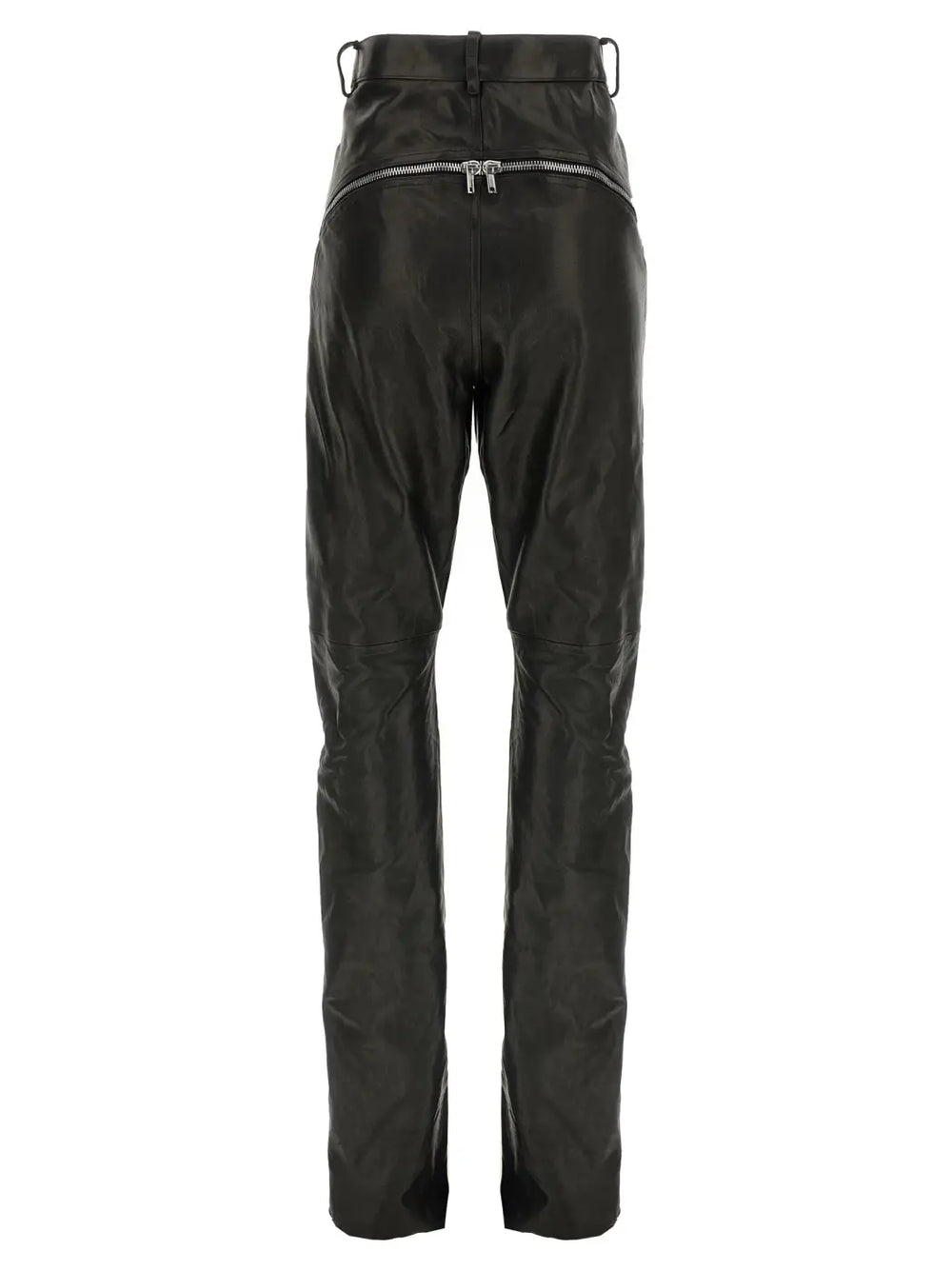 Rick Owens Black Leather Pants