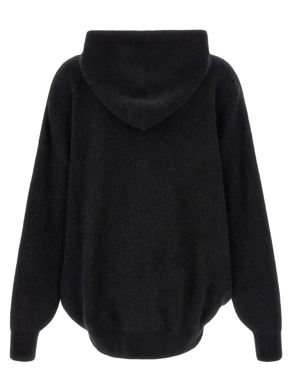 Rick Owens Black Marabou Sweatshirt