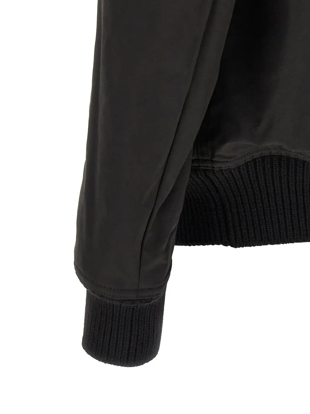 Rick Owens Black Nylon Bomber