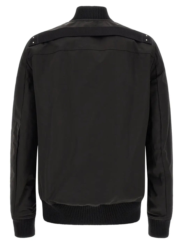 Rick Owens Black Nylon Bomber