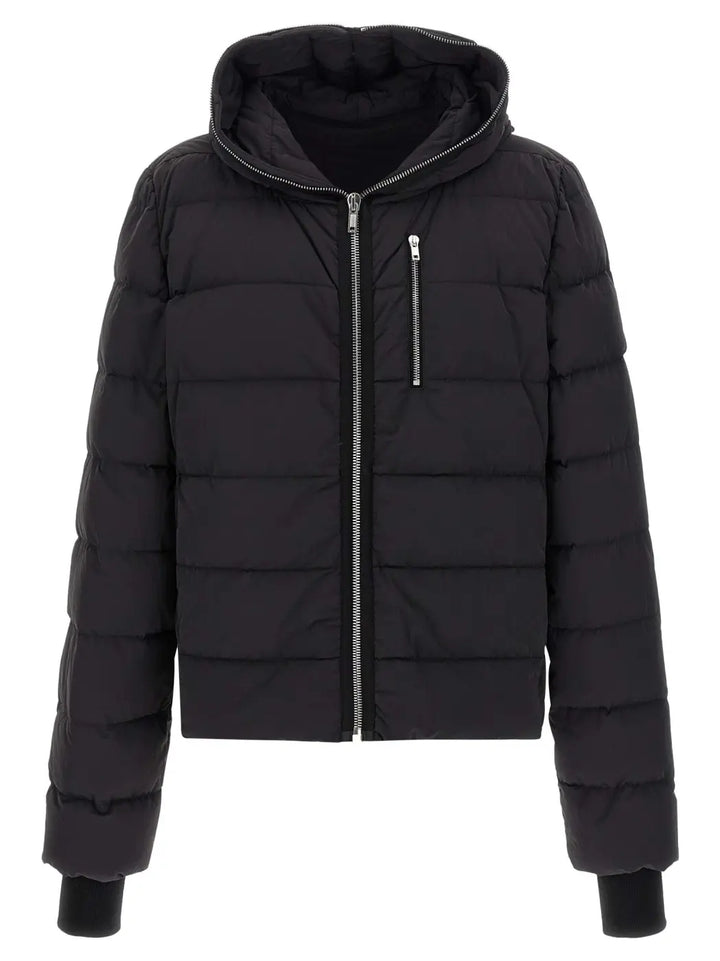 Rick Owens Black Nylon Full-length Jacket
