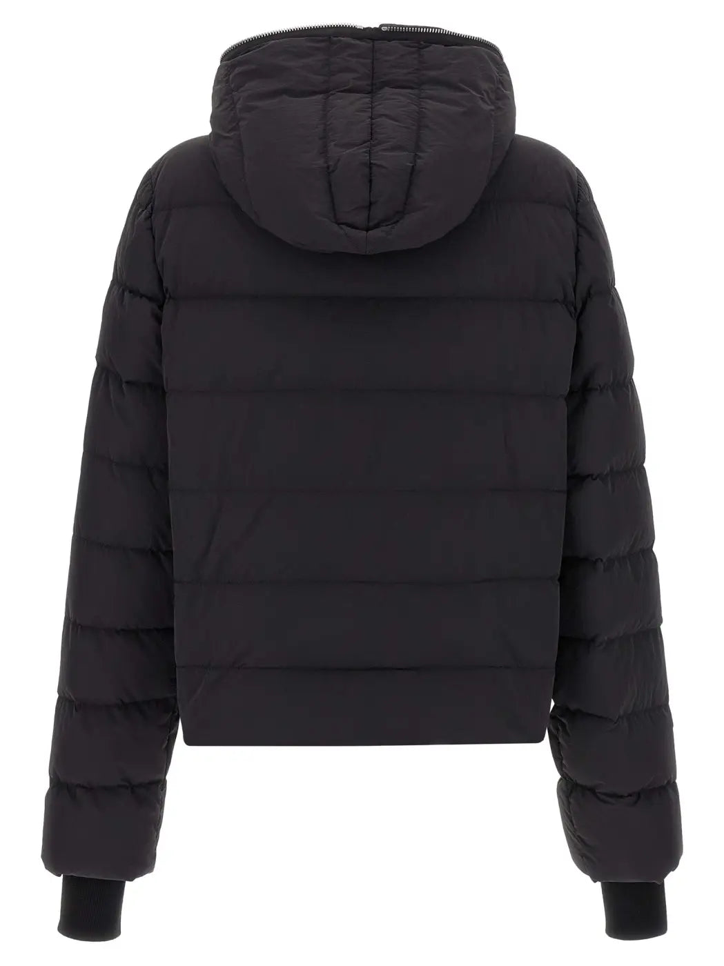 Rick Owens Black Nylon Full-length Jacket