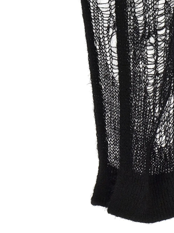Rick Owens Black Nylon Mini Skirt