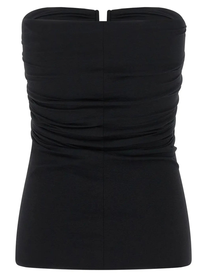 Rick Owens Black Nylon Tank Tops