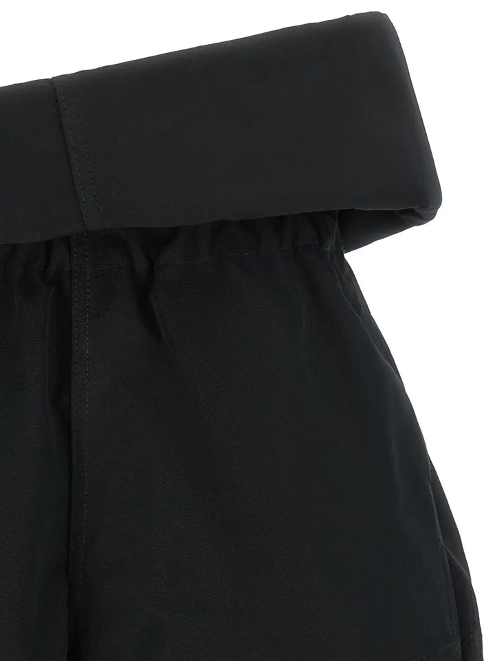 Rick Owens Black Polyester Bermuda Shorts