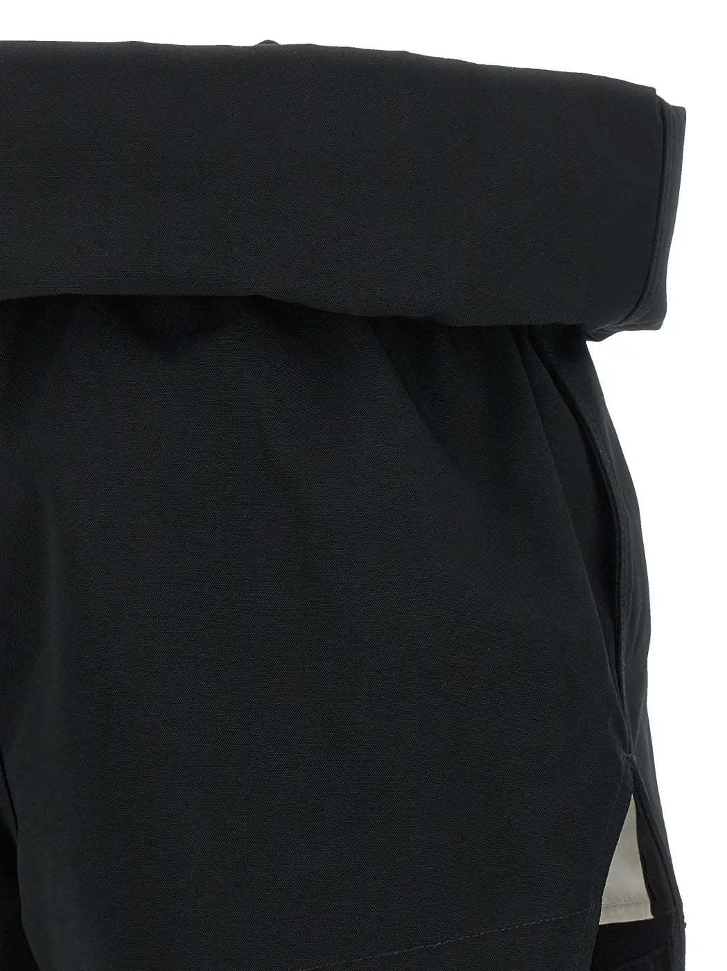 Rick Owens Black Polyester Bermuda Shorts