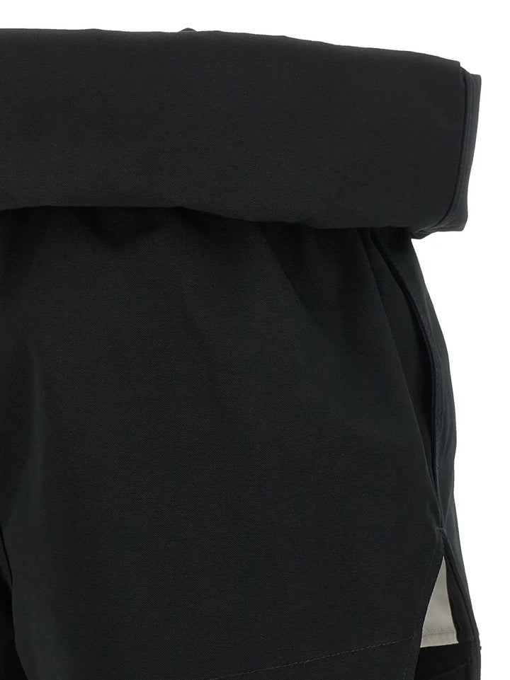 Rick Owens Black Polyester Bermuda Shorts