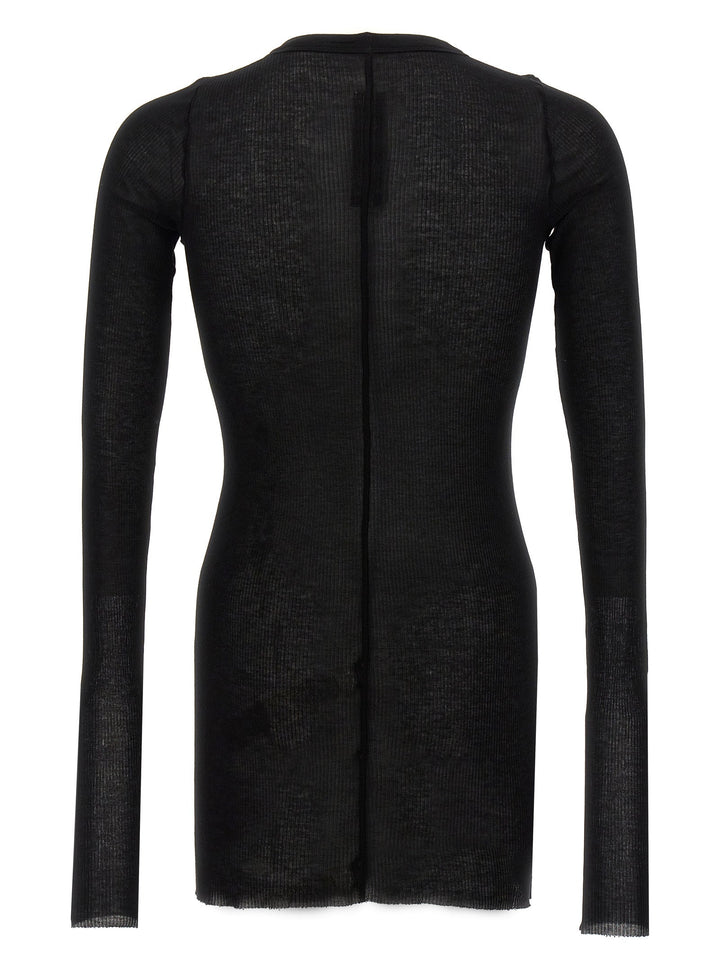Rick Owens Black Viscose T-shirt