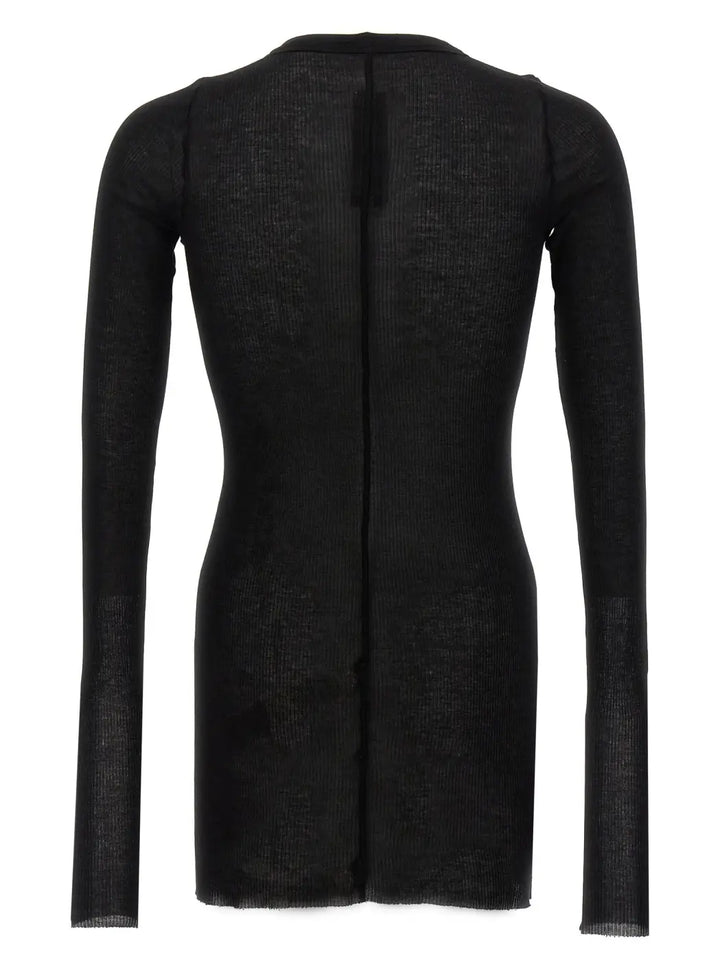 Rick Owens Black Viscose T-shirt