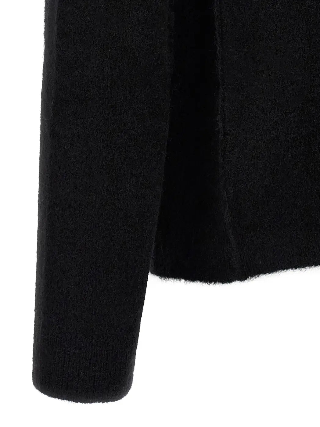 Rick Owens Black Wool Cardigan