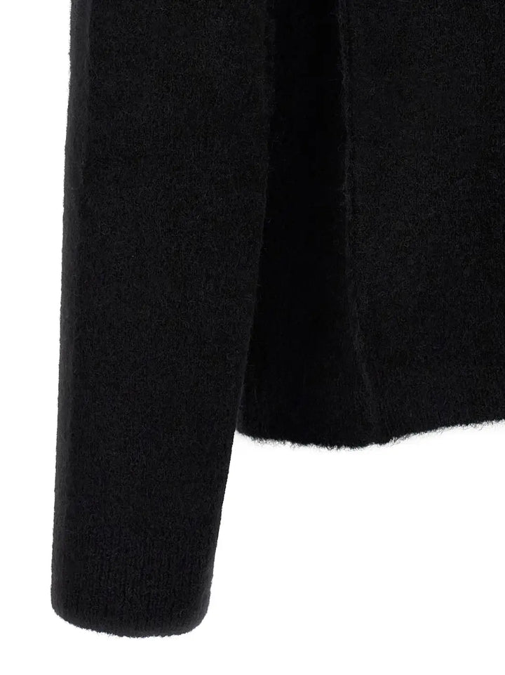 Rick Owens Black Wool Cardigan