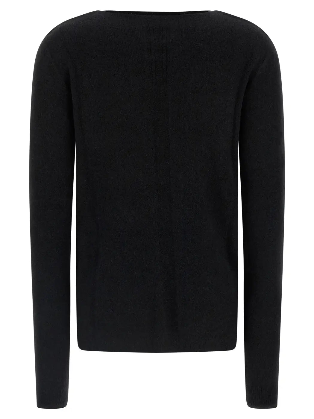 Rick Owens Black Wool Cardigan