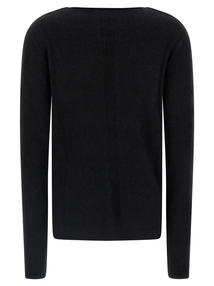 Rick Owens Black Wool Cardigan