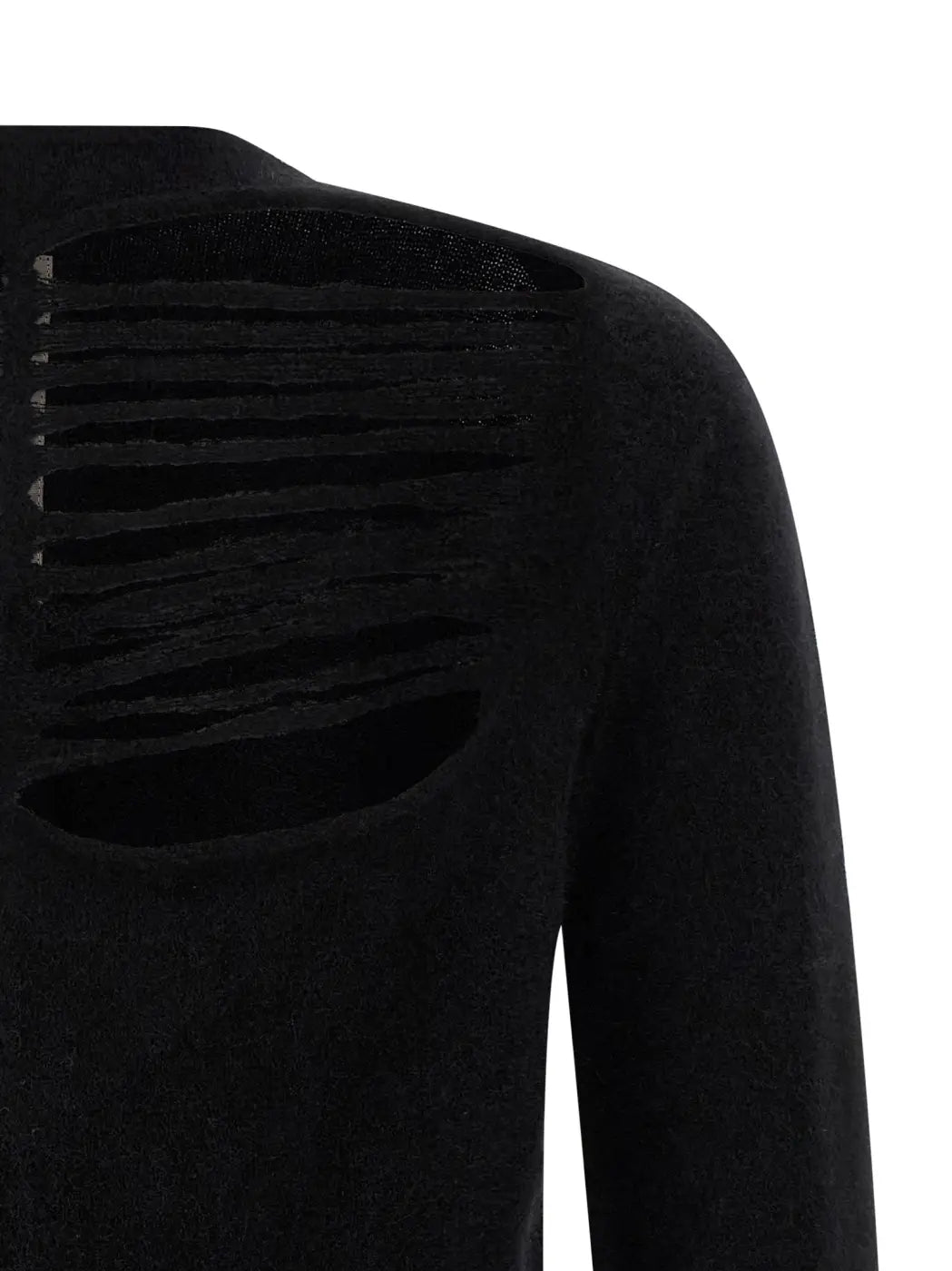 Rick Owens Black Wool Cardigan