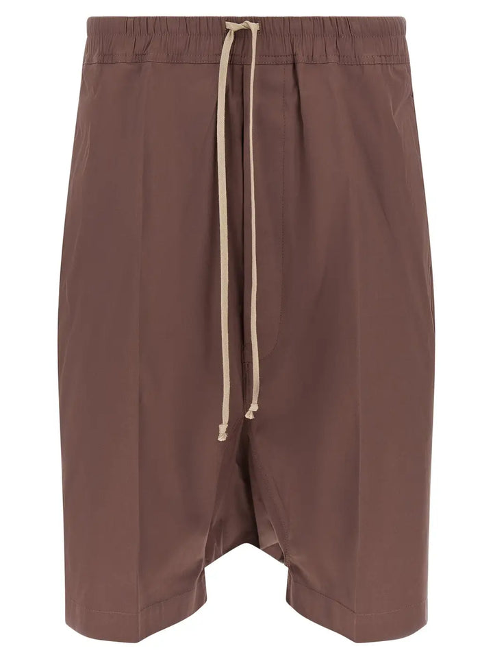 Rick Owens Brown Cotton Bermuda Shorts